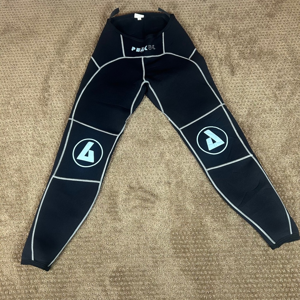 Peak UK Kayaking Pants Mens XL Black Neoprene Wetsuit Leggings Paddling Gear